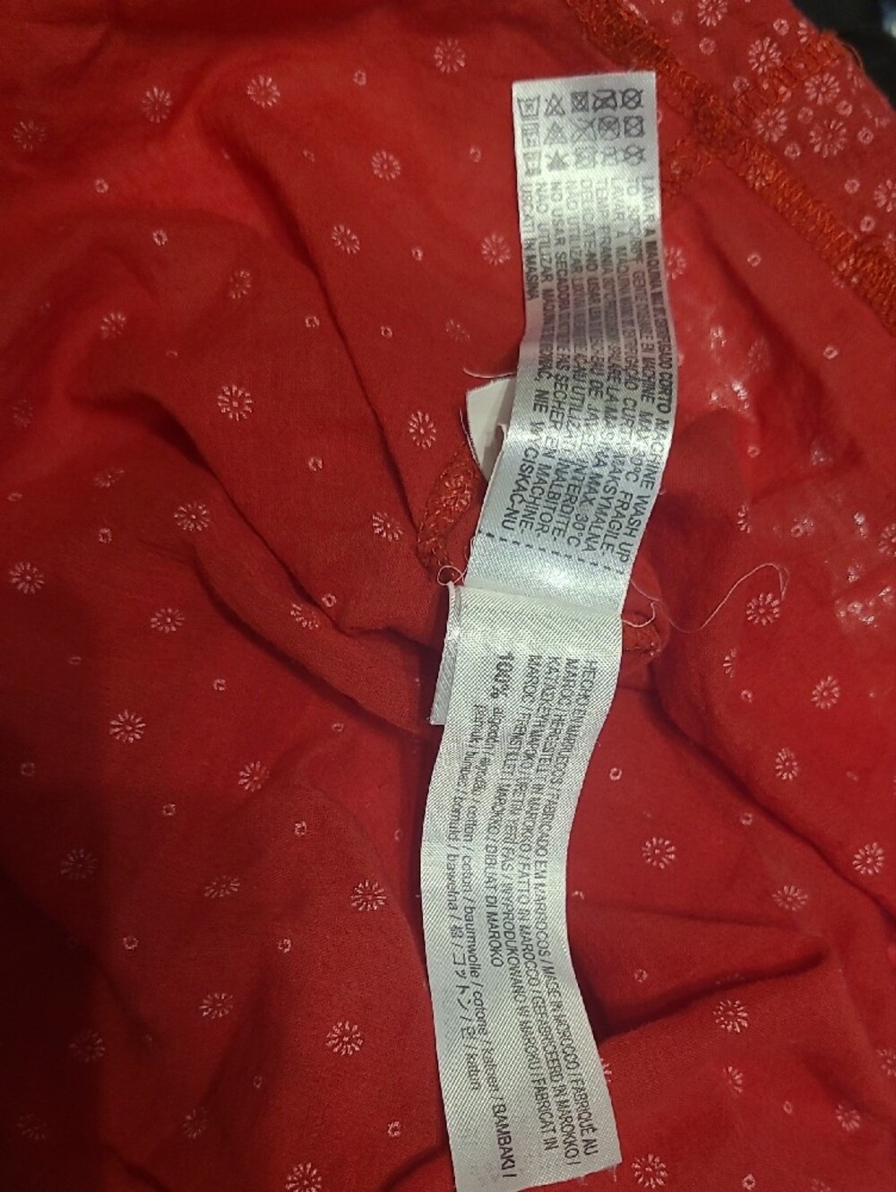 Zara Red Polka Dot Sleeveless Camisole - Picture 4 of 4